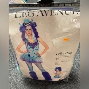 Leg Avenue “Polka Dotty” monster costume women’s size XS. Halloween Costume.
